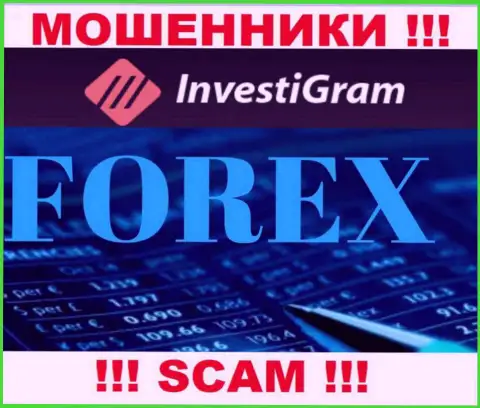 Forex - это сфера деятельности мошеннической компании Инвести Грам
