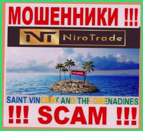 NiroTrade осели на территории St. Vincent and the Grenadines и свободно присваивают финансовые вложения