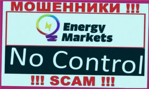 У конторы Energy Markets напрочь отсутствует регулятор - это МОШЕННИКИ !!!