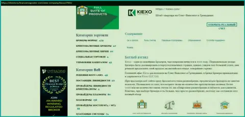 Статья про ФОРЕКС дилинговую организацию KIEXO представлена на web-ресурсе директори финансмагнатес Ком