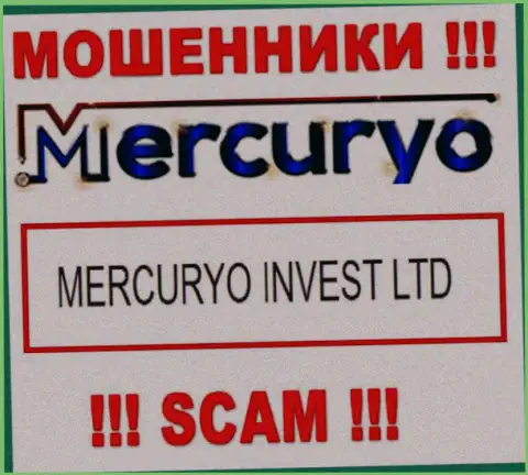 Юридическое лицо Mercuryo - это Меркурио Инвест Лтд, такую инфу расположили разводилы у себя на сайте