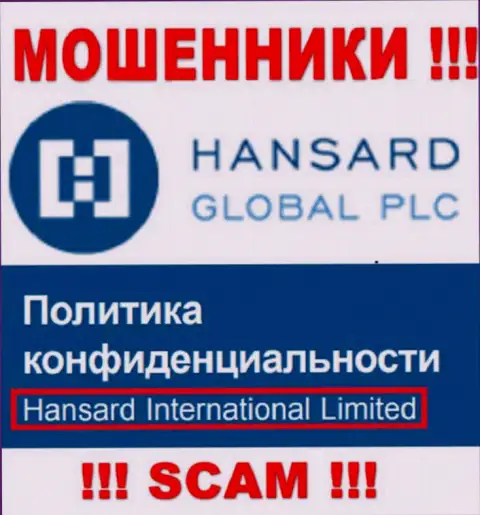 На сайте Hansard International Limited сказано, что Hansard International Limited - это их юридическое лицо, однако это не значит, что они солидные