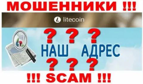 На онлайн-ресурсе LiteCoin разводилы не показали юридический адрес регистрации компании