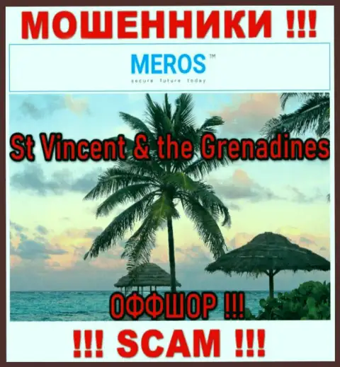 St Vincent & the Grenadines - это официальное место регистрации организации Meros TM