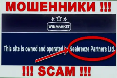 Опасайтесь кидал WinMarket - присутствие информации о юридическом лице Seabreeze Partners Ltd не сделает их порядочными