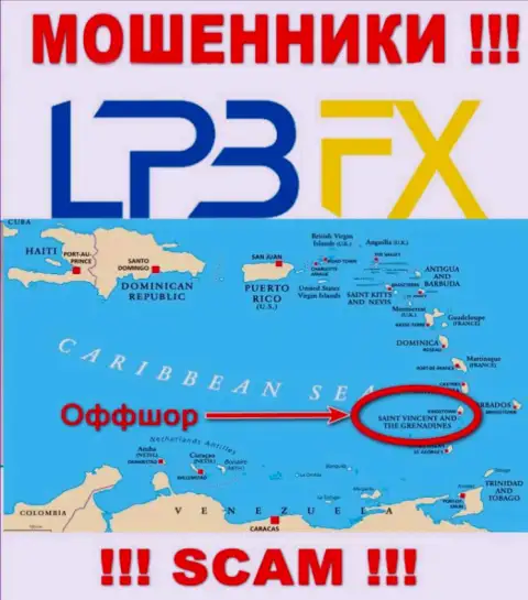 LPBFX Com безнаказанно обувают, поскольку зарегистрированы на территории - Saint Vincent and the Grenadines