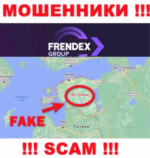 На сайте FrendeX вся информация касательно юрисдикции неправдивая - 100% жулики !
