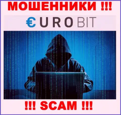 Сведений о лицах, которые руководят Euro Bit в сети отыскать не представилось возможным