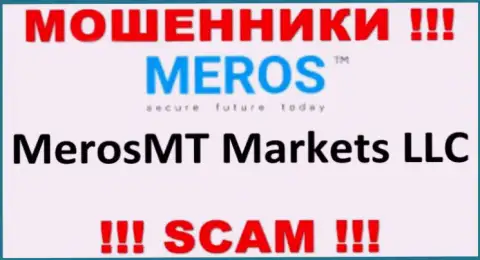 Организация, управляющая ворюгами Meros TM - это МеросМТ Маркетс ЛЛК