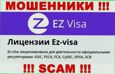 Незаконно действующая контора EZVisa контролируется аферистами - ASIC