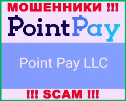 Юр. лицо интернет жуликов Point Pay - это Point Pay LLC, данные с интернет-сервиса мошенников