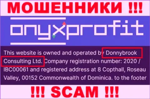 Юридическое лицо организации Donnybrook Consulting Ltd это Donnybrook Consulting Ltd, инфа взята с официального сайта