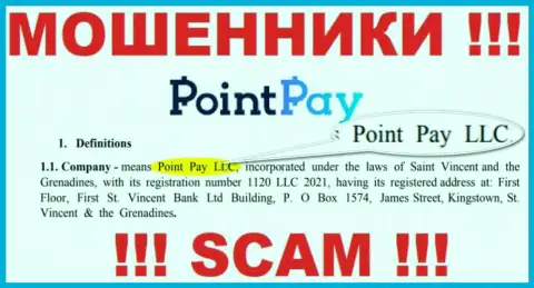 Point Pay LLC - это компания, которая управляет мошенниками Поинт Пай