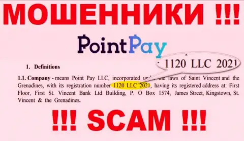 1120 LLC 2021 - регистрационный номер интернет-кидал PointPay, которые НЕ ВОЗВРАЩАЮТ ОБРАТНО ДЕНЕЖНЫЕ АКТИВЫ !