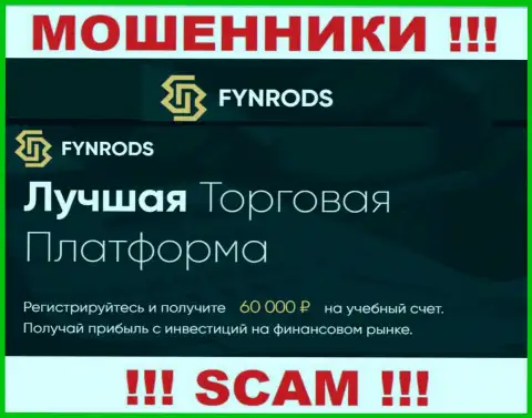 Fynrods Com - это настоящие internet-мошенники, сфера деятельности которых - Брокер