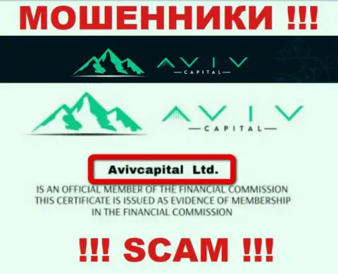 Вот кто управляет конторой Aviv Capitals - AvivCapital Ltd