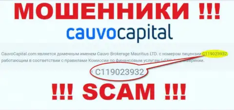 Разводилы CauvoCapital Com активно оставляют без средств наивных клиентов, хотя и показали лицензию на сайте