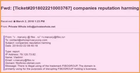 FIBO Group пишут жалобы на портал fiboforex-obman.com